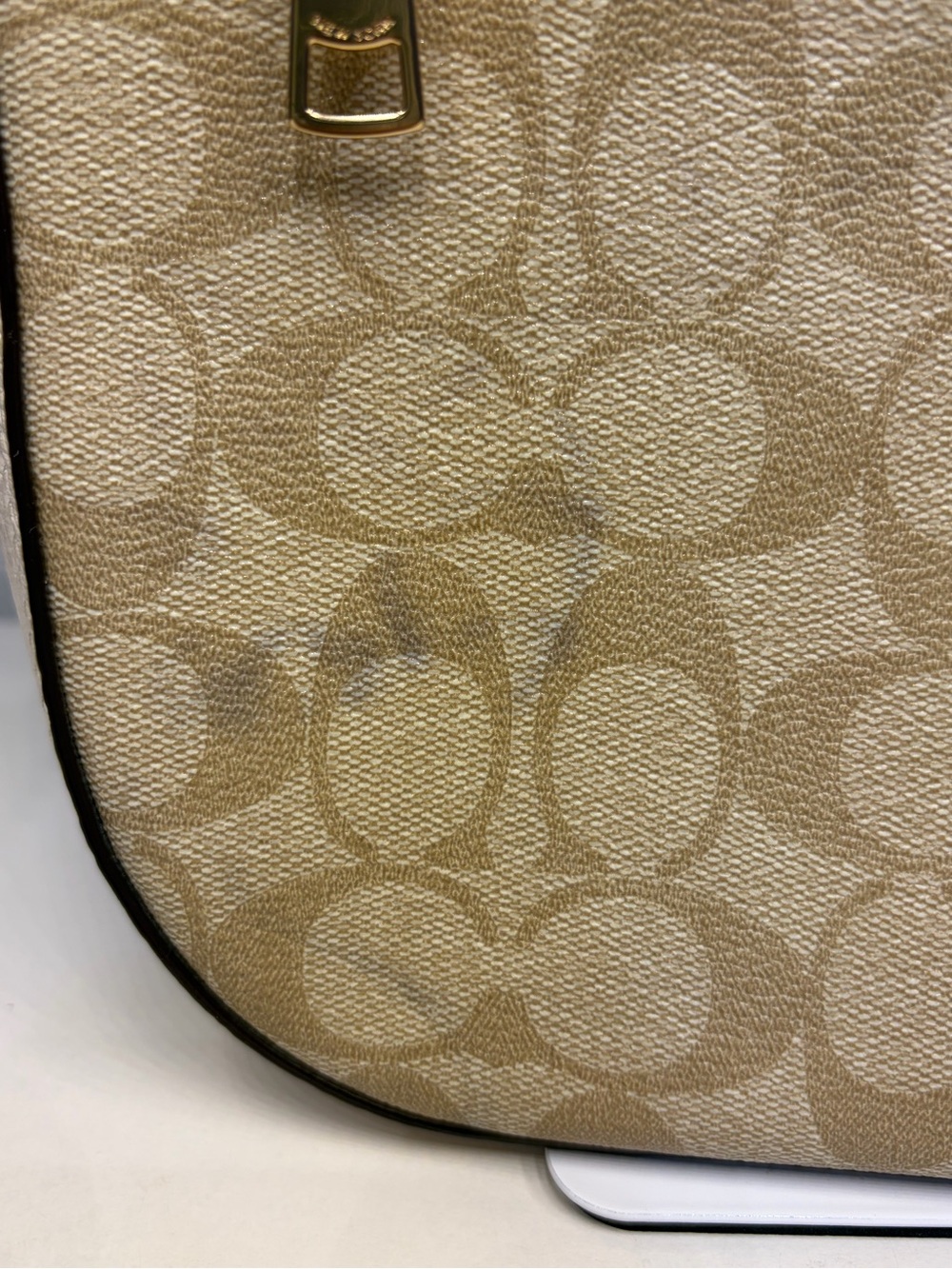 Coach Kleo Shoulder/ Crossbody Bag 23 in Blocked Signature Canvas - Picture 7 of 14